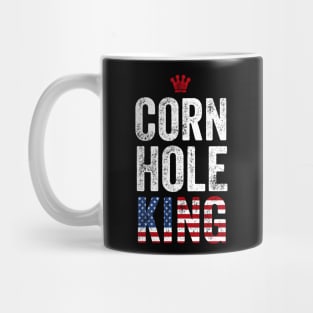 Cornhole King Shirt American Bean Bag Toss Winner Champion Mug